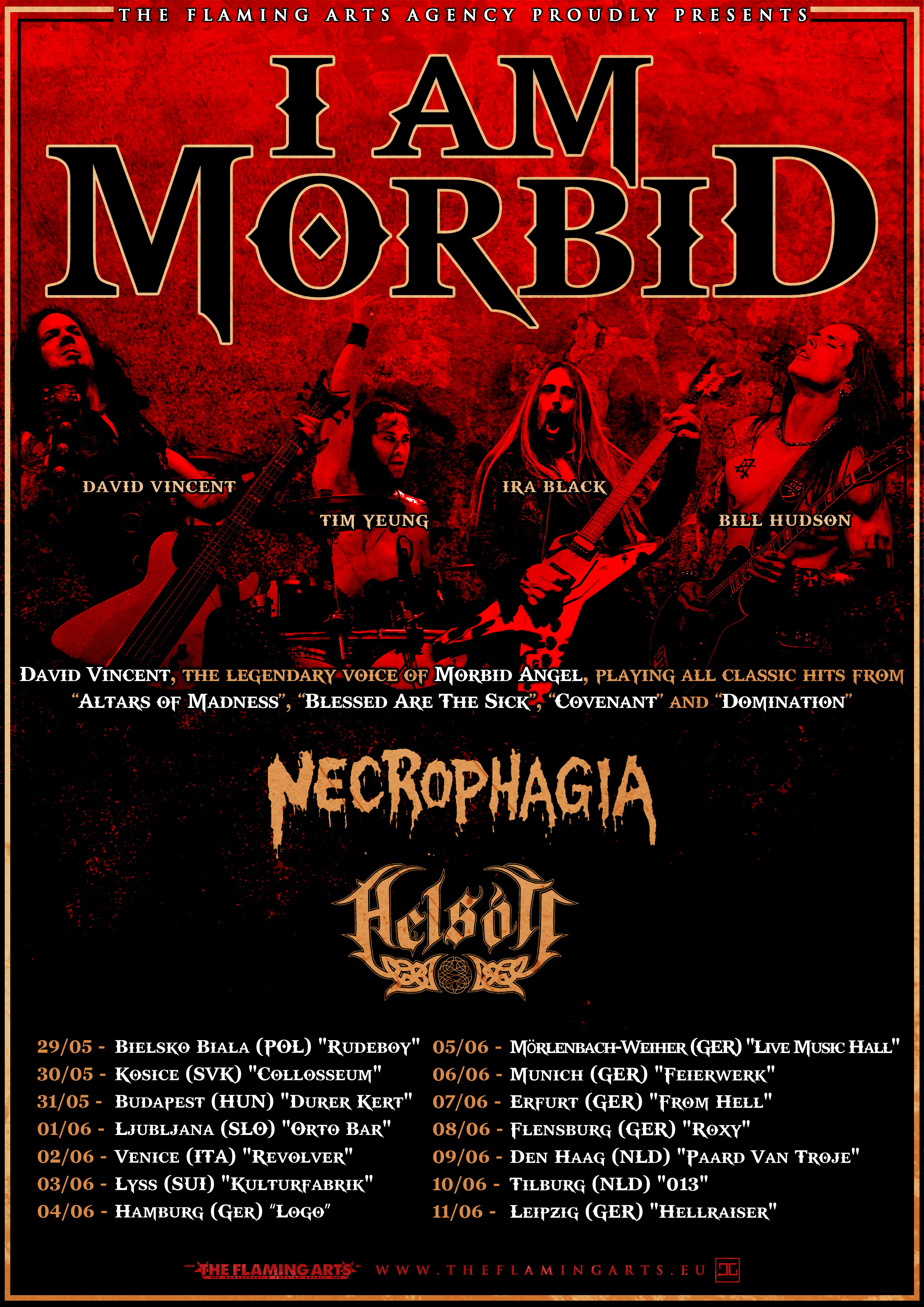 Necrophagia 2017 tour